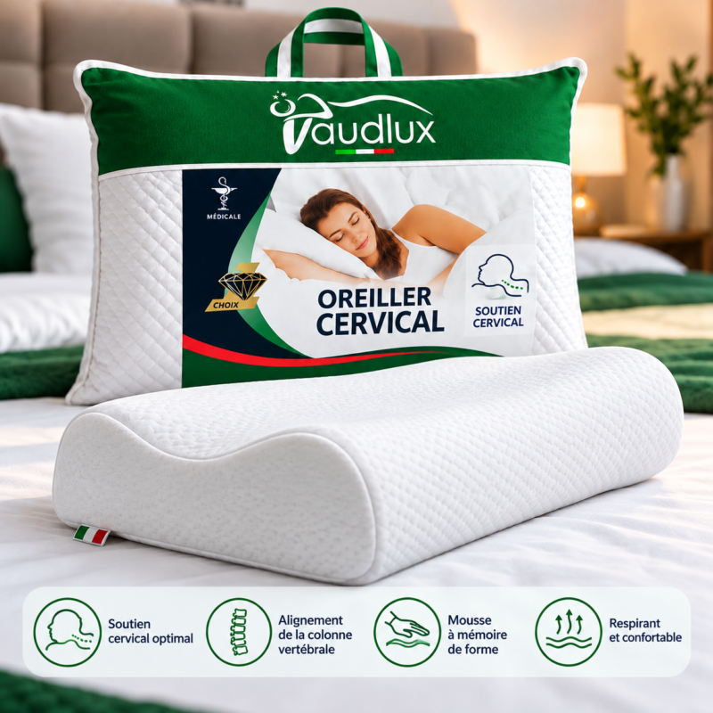 Vaudlux Cervical Pillow Comfort Banner
